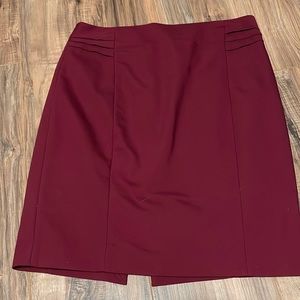 Express- Maroon Pencil Skirt
